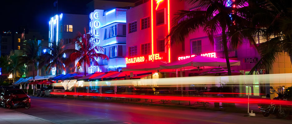 Miami Beach's famous street where most night clubs are.